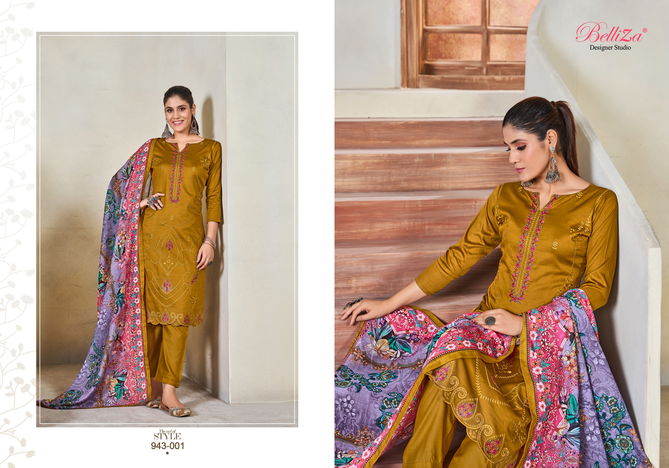 Jashn E Ishq Vol 10 By Belliza Jam Cotton Embroidery Dress Material Wholesale Price In Surat